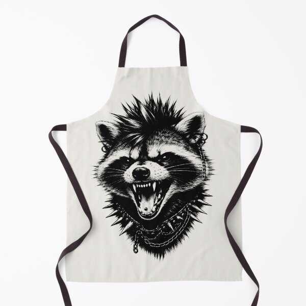 Item preview, Punk Raccoon Trash Panda Punk Rock Animal Art designed and sold by Eh Plus Designs.