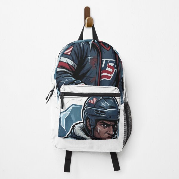 Item preview, Tough USA Ice Hockey Player Patriotic Winter Sports Sticker designed and sold by artfall28.