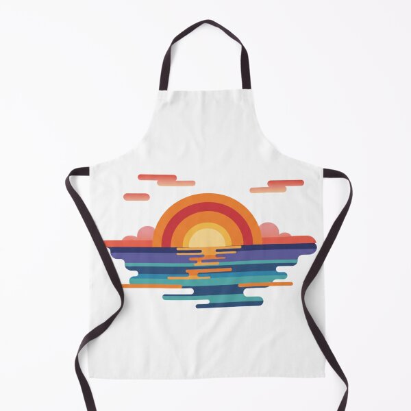Item preview, Radiant Retro Sunset Waves designed and sold by mossandmyth1984.
