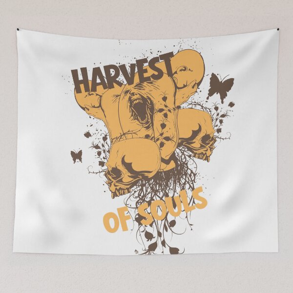 Item preview, Harvest of Souls - Surreal Gothic Horror Skull Art designed and sold by snapifyprints.