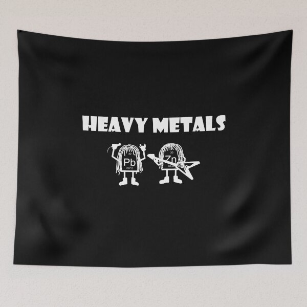 Item preview, Heavy metals, heavy metals rock, chemist periodic table designed and sold by Garaunt - The bavarian brute.
