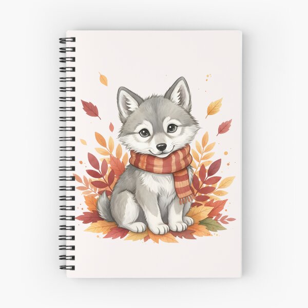 Item preview, Cute Autumn Wolf Cub designed and sold by naragon4289.