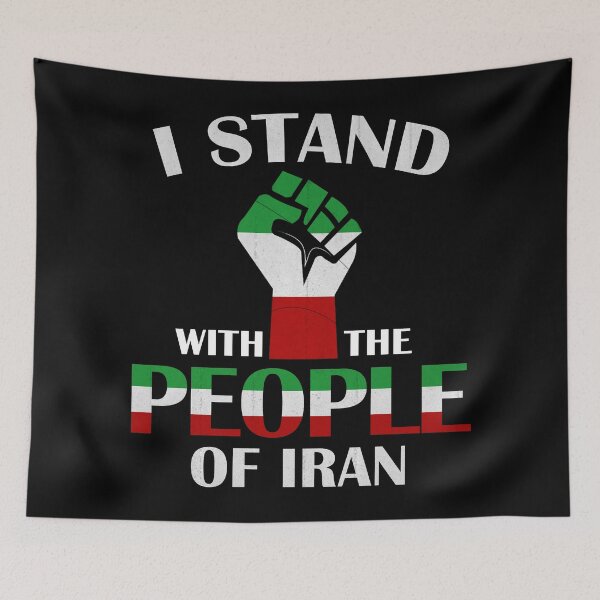 Item preview, I Stand With The People Of Iran Free Iran Flag designed and sold by RoyesButler.