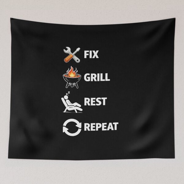 Item preview, Fix Grill Rest Repeat designed and sold by JODYSMORGAN.