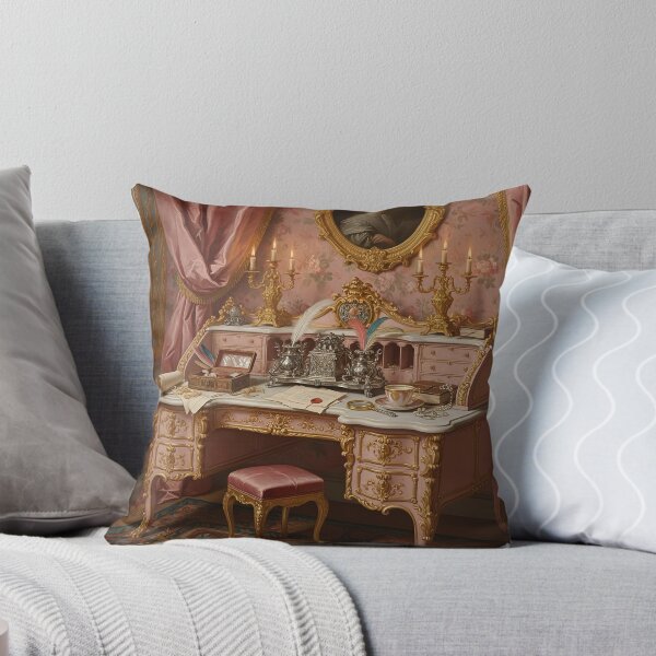 Item preview, Ornate Rococo Writing Desk with Golden Details designed and sold by yum1108.