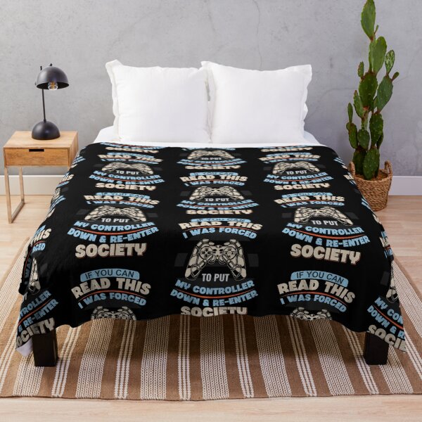 Item preview, Funny Gamer Shirt - Forced to Put My Controller Down and Re-Enter Society designed and sold by MOFAPPAREL.