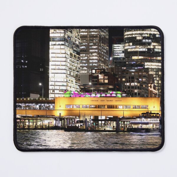 Item preview, Cirular Quay Train Station & Ferry Wharf Sydney 2023 designed and sold by Lauren Elizabeth Photograhy AU.