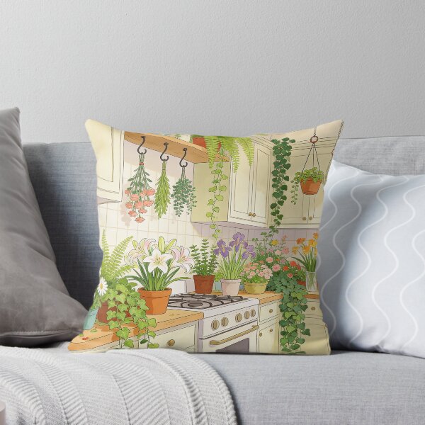 Item preview, Botanical Home Interior Artwork, Flower-Filled Kitchen Garden Scenes designed and sold by BlareBlare.