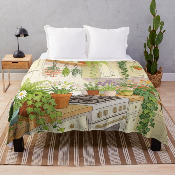 Item preview, Botanical Home Interior Artwork, Flower-Filled Kitchen Garden Scenes designed and sold by BlareBlare.