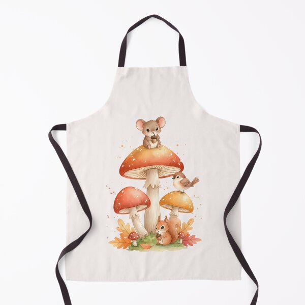 Item preview, Cute Woodland Animals on Mushrooms designed and sold by naragon4289.