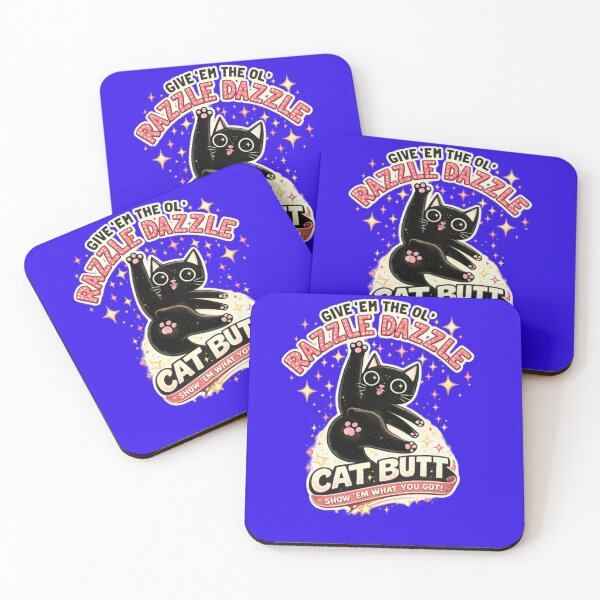Item preview, Give 'Em The Ol' Razzle Dazzle Cat Butt – Funny Sassy Black Cat Graphic designed and sold by CatLovers Studio.