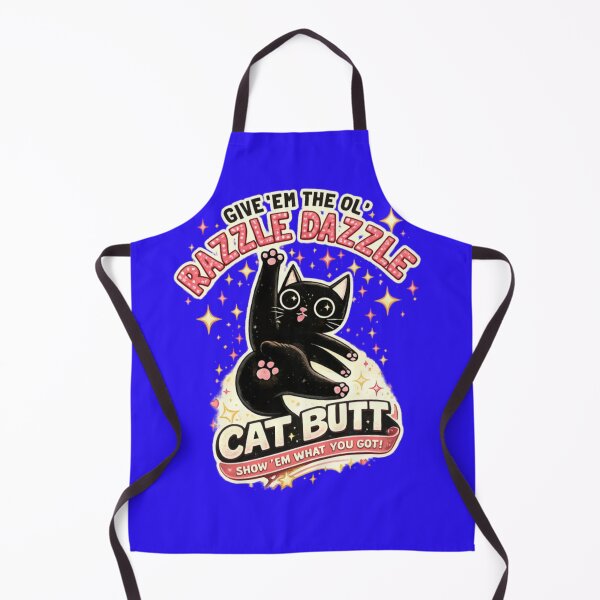 Item preview, Give 'Em The Ol' Razzle Dazzle Cat Butt – Funny Sassy Black Cat Graphic designed and sold by CatLovers Studio.