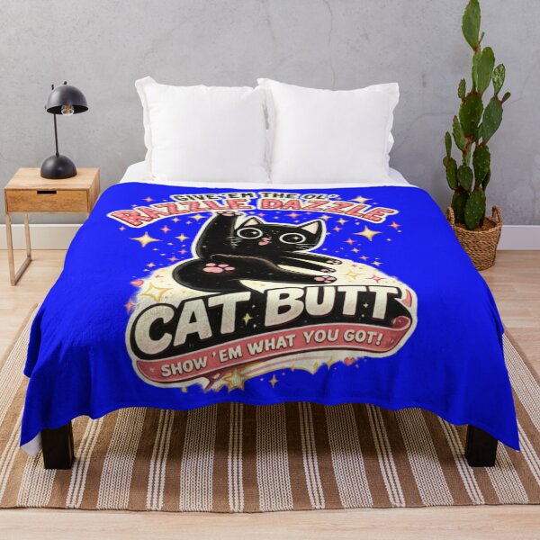 Item preview, Give 'Em The Ol' Razzle Dazzle Cat Butt – Funny Sassy Black Cat Graphic designed and sold by CatLovers Studio.