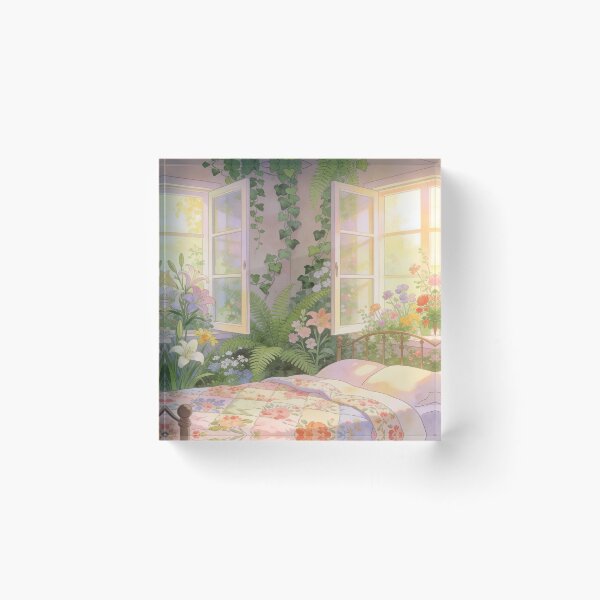 Artikelvorschau, Romantic Floral Bedroom Decor, Indoor Garden Illustrations entworfen und verkauft von BlareBlare.