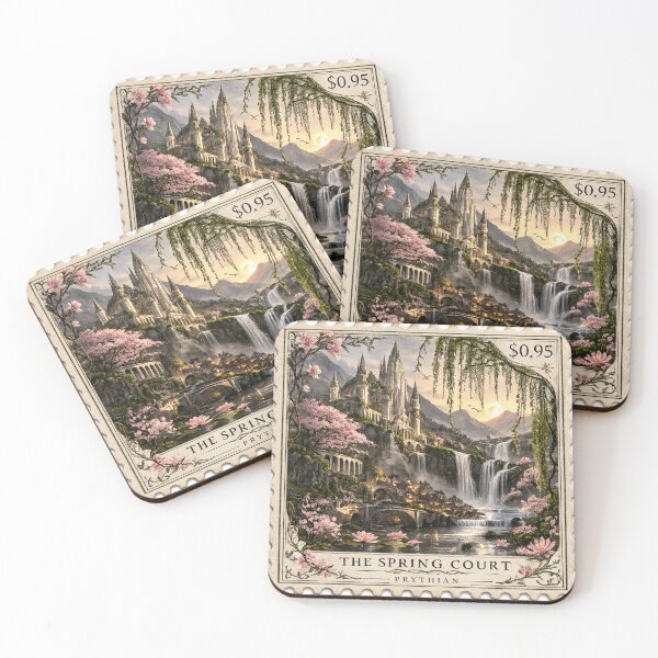 Item preview, Spring Court Stamp designed and sold by ouatisworld.