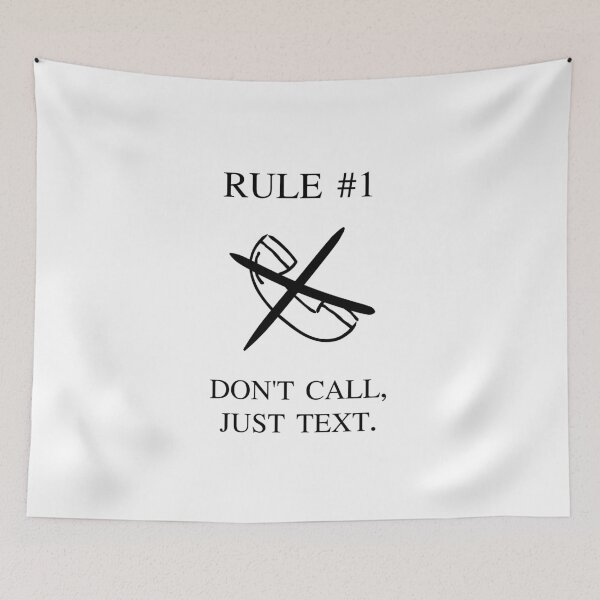 Item preview, Rule 1 Dont Call Just Text Introvert Badge designed and sold by AVO-SOURCE.