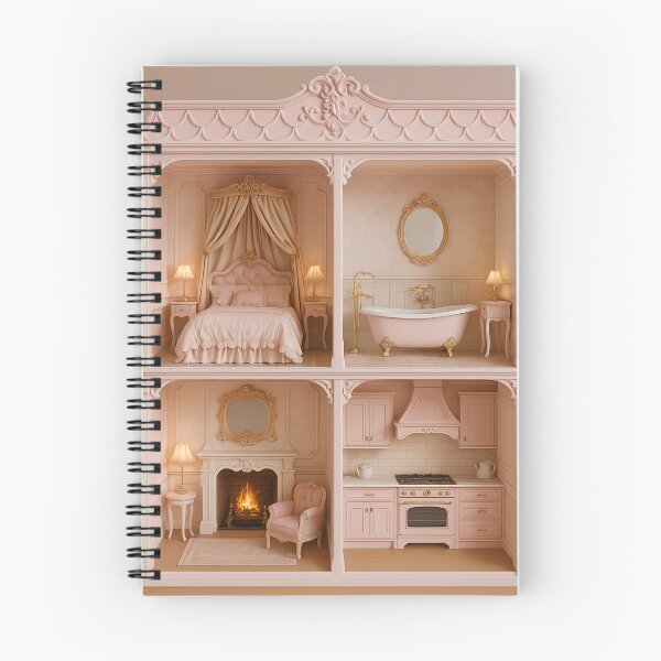 Item preview, Pink Rococo Miniature Dollhouse Dream Home designed and sold by yum1108.