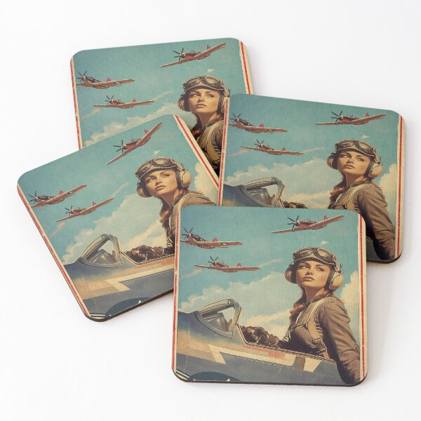 Item preview, Woman Fighter Pilot Poster designed and sold by uncledougie.