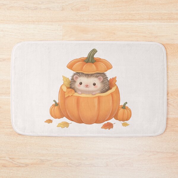 Item preview, Cute Hedgehog in Pumpkin designed and sold by naragon4289.