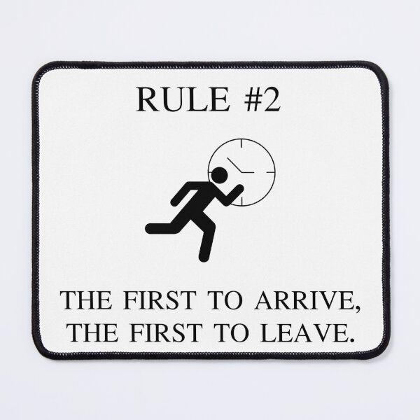 Item preview, Rule 2 First To Arrive First To Leave Introvert Badge designed and sold by AVO-SOURCE.