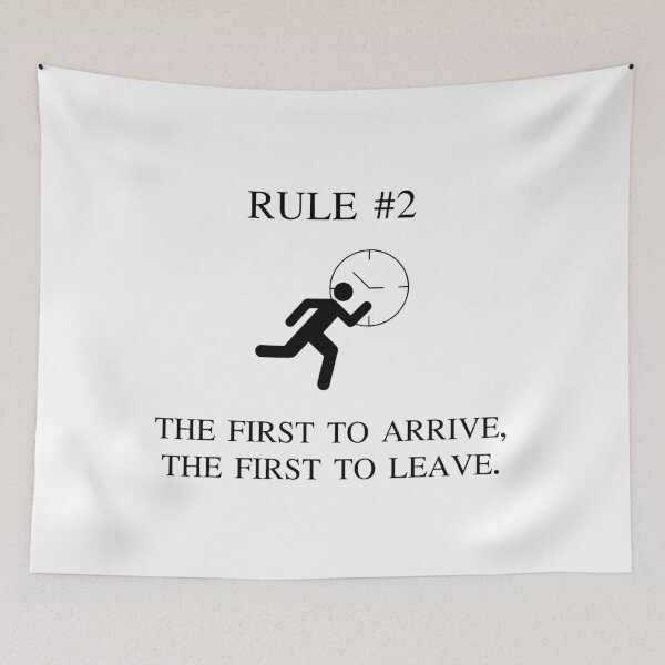 Item preview, Rule 2 First To Arrive First To Leave Introvert Badge designed and sold by AVO-SOURCE.