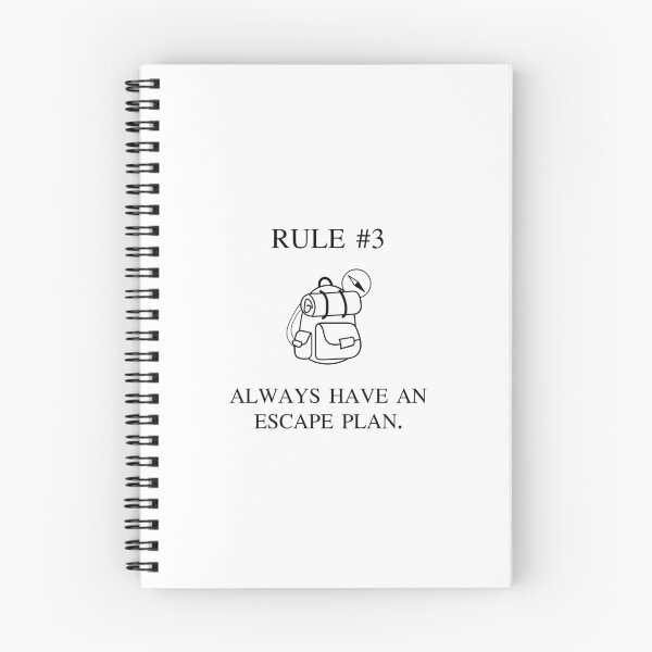 Item preview, Rule 3 Always Have An Escape Plan Introvert Badge designed and sold by AVO-SOURCE.