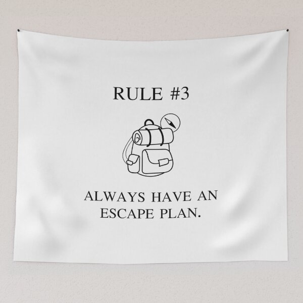Item preview, Rule 3 Always Have An Escape Plan Introvert Badge designed and sold by AVO-SOURCE.