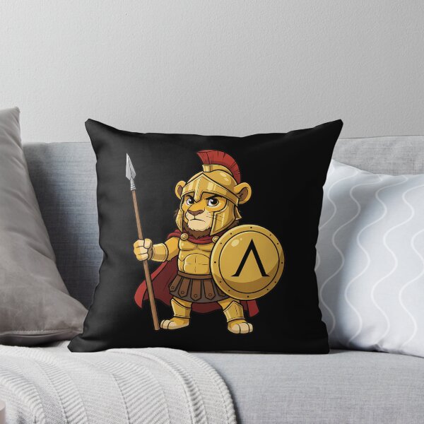Item preview, Spartan Lion Warrior Greek Hoplite Mascot designed and sold by k3rstman1.