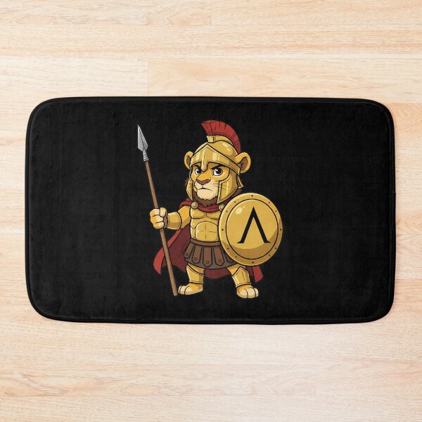 Item preview, Spartan Lion Warrior Greek Hoplite Mascot designed and sold by k3rstman1.