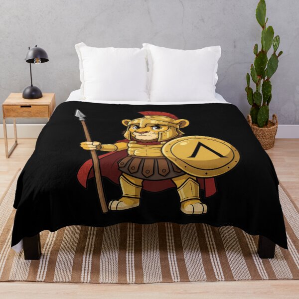 Item preview, Spartan Lion Warrior Greek Hoplite Mascot designed and sold by k3rstman1.