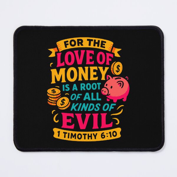 Item preview, 1 Timothy 6:10 For The Love Of Money Is A Root Of All Kinds Of Evil designed and sold by plushism.