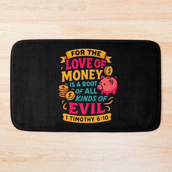 Item preview, 1 Timothy 6:10 For The Love Of Money Is A Root Of All Kinds Of Evil designed and sold by plushism.