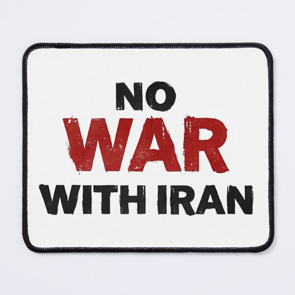 Item preview, No War With Iran Peace And No War Anywhere designed and sold by SkeletonsDanger.