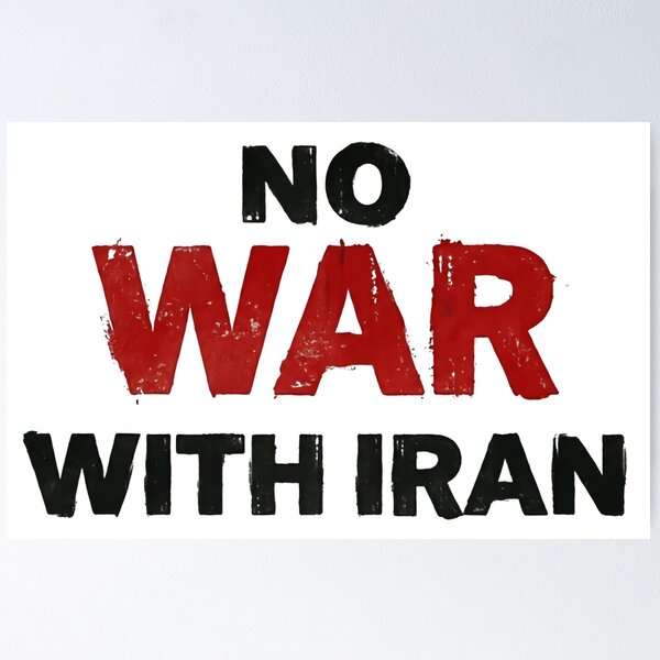Item preview, No War With Iran Peace And No War Anywhere designed and sold by SkeletonsDanger.