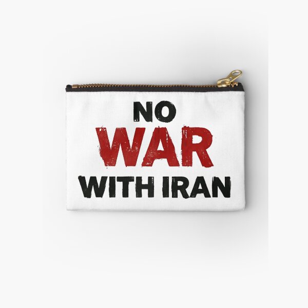 Item preview, No War With Iran Peace And No War Anywhere designed and sold by SkeletonsDanger.
