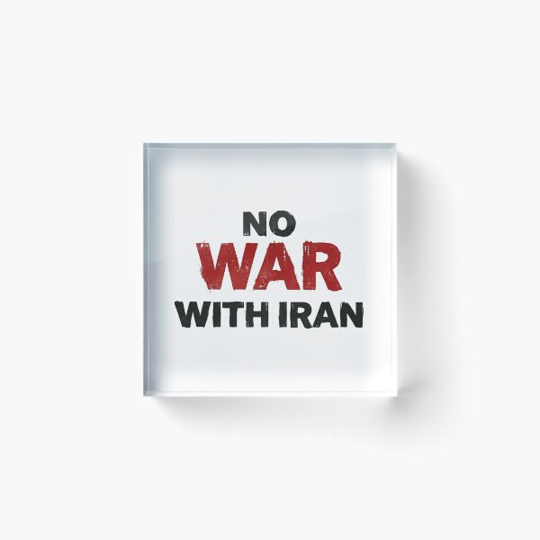 Item preview, No War With Iran Peace And No War Anywhere designed and sold by SkeletonsDanger.
