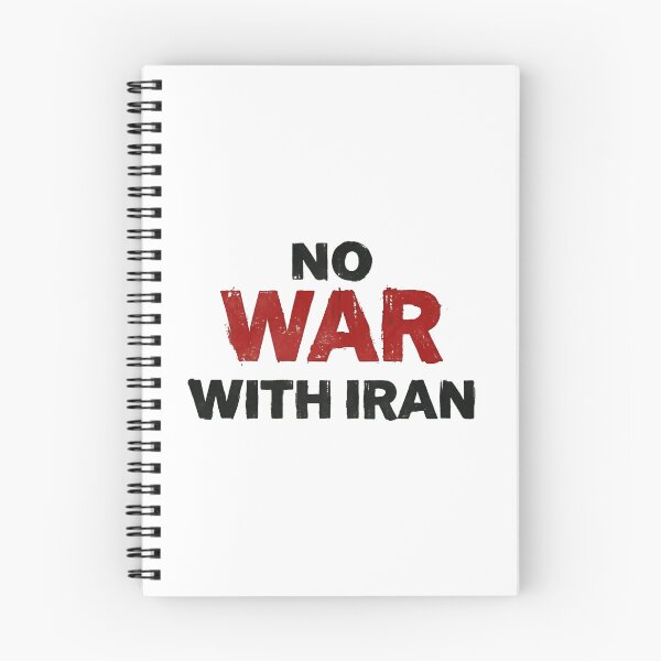 Item preview, No War With Iran Peace And No War Anywhere designed and sold by SkeletonsDanger.
