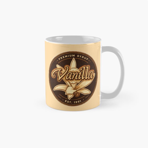 Item preview, Vintage Vanilla Syrup Label – Café Coffee Aesthetic Est 1991 designed and sold by sososweett.