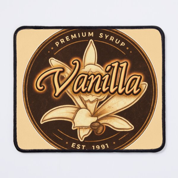 Item preview, Vintage Vanilla Syrup Label – Café Coffee Aesthetic Est 1991 designed and sold by sososweett.