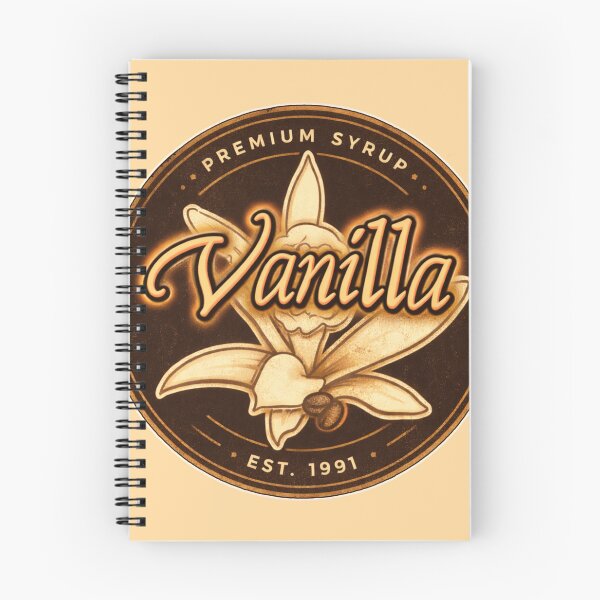 Item preview, Vintage Vanilla Syrup Label – Café Coffee Aesthetic Est 1991 designed and sold by sososweett.