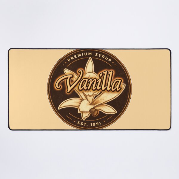 Item preview, Vintage Vanilla Syrup Label – Café Coffee Aesthetic Est 1991 designed and sold by sososweett.