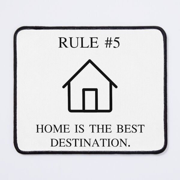 Item preview, Rule 5 Home Is The Best Destination Introvert Badge designed and sold by AVO-SOURCE.