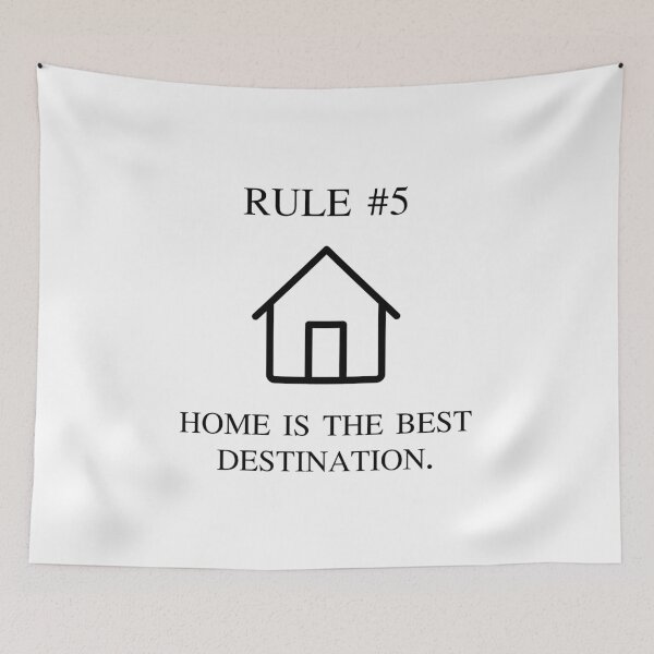 Item preview, Rule 5 Home Is The Best Destination Introvert Badge designed and sold by AVO-SOURCE.