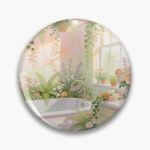 Artikelvorschau, Beautiful Indoor Garden Illustration Set, Floral Bathroom Wall Art Prints entworfen und verkauft von BlareBlare.