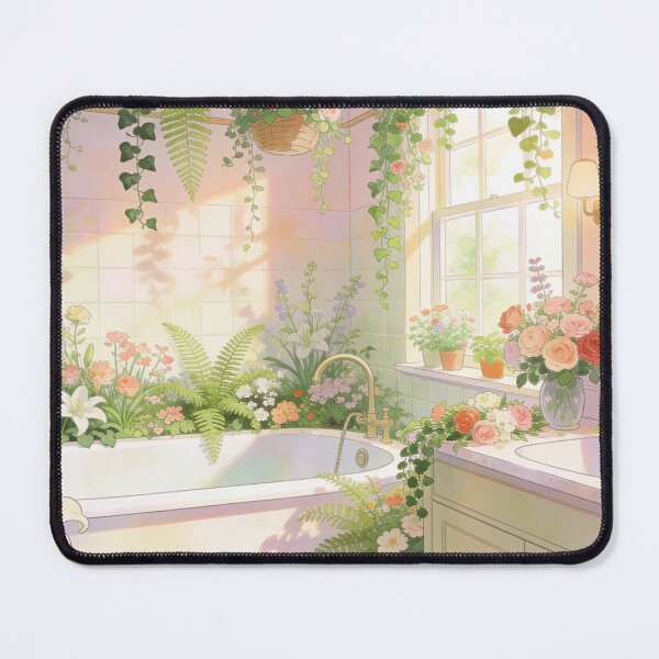 Artikelvorschau, Beautiful Indoor Garden Illustration Set, Floral Bathroom Wall Art Prints entworfen und verkauft von BlareBlare.
