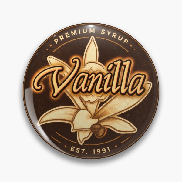 Item preview, Vintage Vanilla Syrup Label – Café Coffee Aesthetic Est 1991 designed and sold by sososweett.