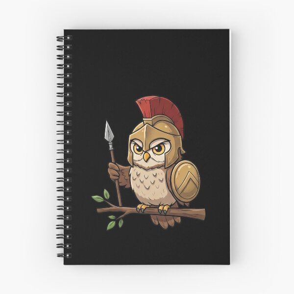 Item preview, Spartan Owl Ancient Greek Warrior Bird designed and sold by k3rstman1.