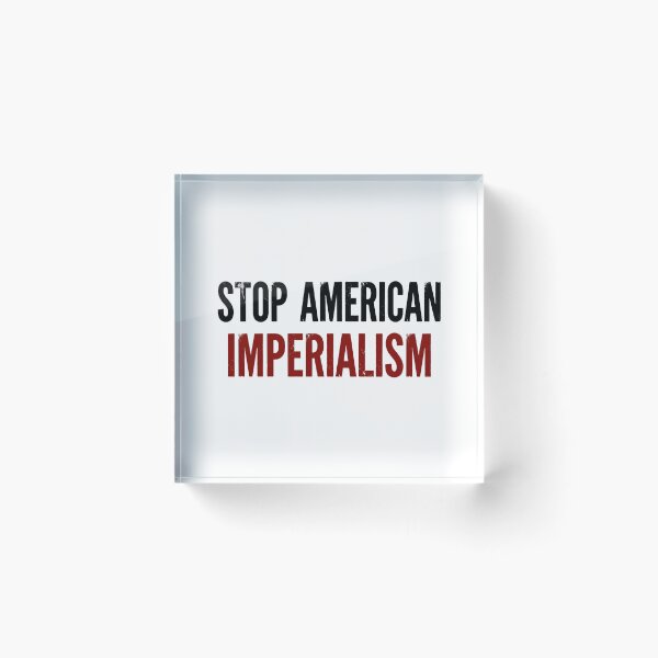 Item preview, STOP AMERICAN IMPERIALISM NO WAR WITH IRAN designed and sold by SkeletonsDanger.