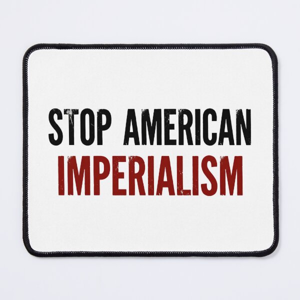 Item preview, STOP AMERICAN IMPERIALISM NO WAR WITH IRAN designed and sold by SkeletonsDanger.