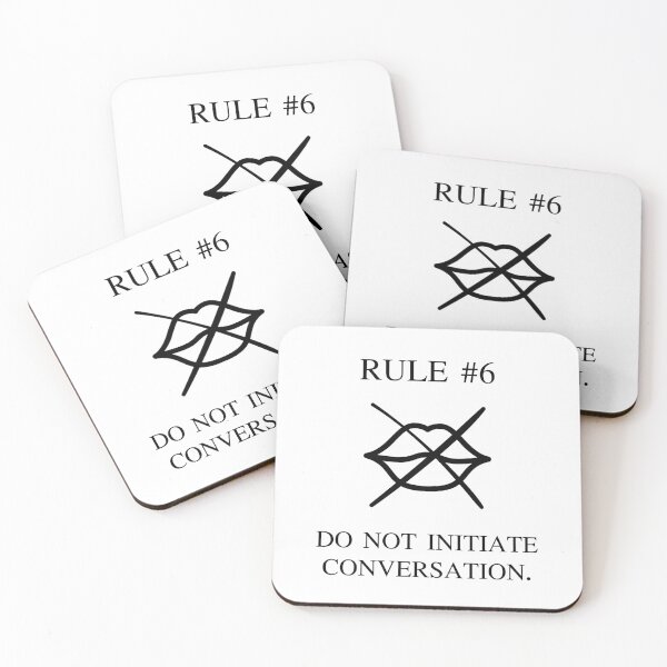 Item preview, Rule 6 Do Not Initiate Conversation Introvert Badge designed and sold by AVO-SOURCE.